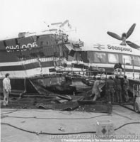 SRN4s damaged at sea